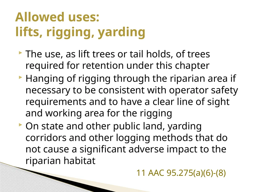 FRPA 101-E3 Riparian Management Standards Region - slide 32 of 55