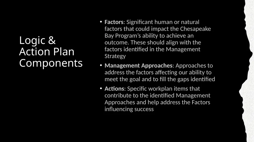 Riparian Forest Buffer Outcome: Proposed Workplan - slide 3 of 14