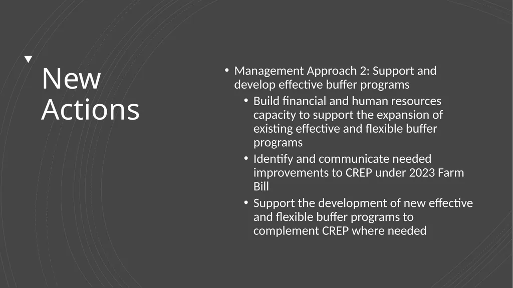 Riparian Forest Buffer Outcome: Proposed Workplan - slide 9 of 14