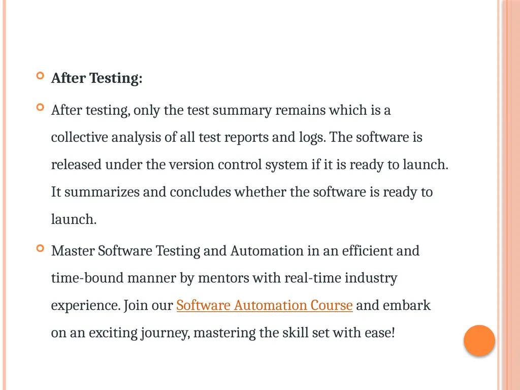 Unit 3 – Levels of testing The need for levers - slide 92 of 98