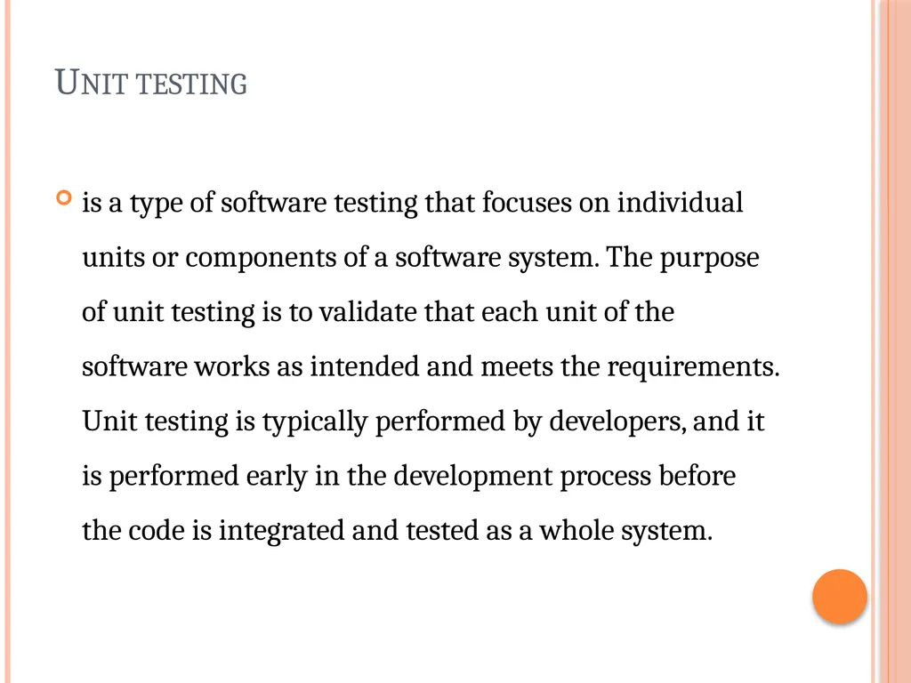 Unit 3 – Levels of testing The need for levers - slide 5 of 98