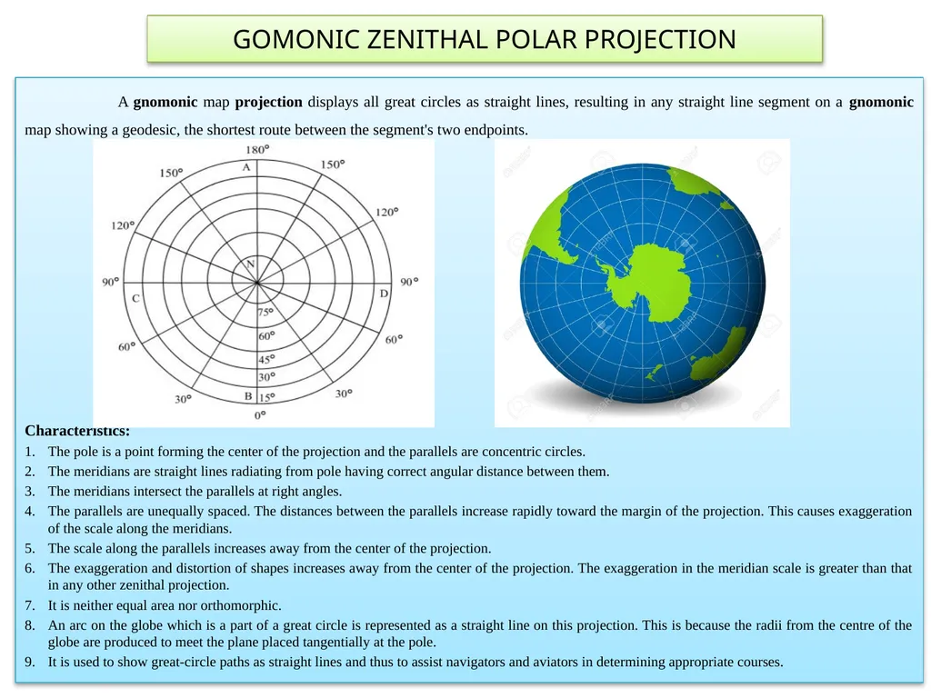 MAP PROJECTION A map projection is a systematic - slide 4 of 9
