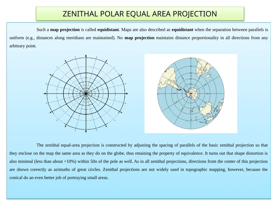 MAP PROJECTION A map projection is a systematic - slide 5 of 9
