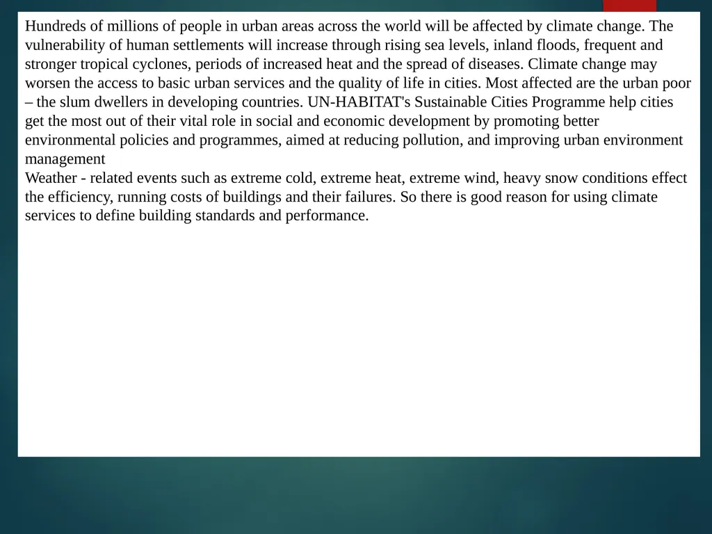 Subject: Climatology Topic: Introduction Presented - slide 9 of 9