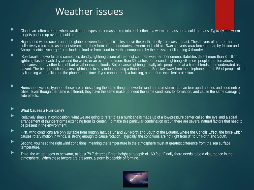 Subject: Climatology Topic: Introduction Presented - slide 8 of 9