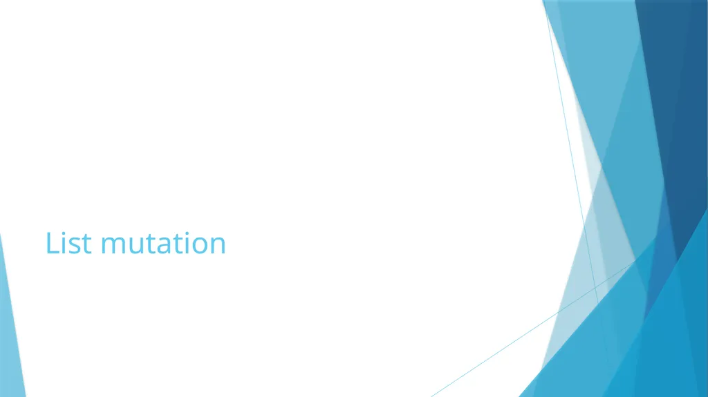 Mutability Immutability vs. Mutability Immutable - slide 9 of 21