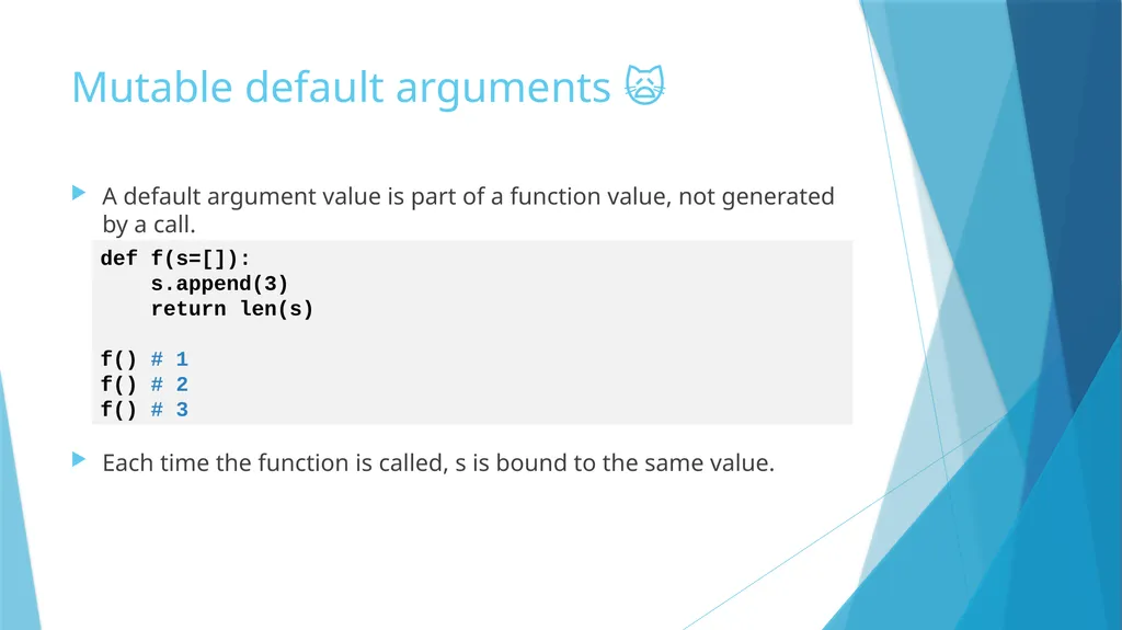 Mutability Immutability vs. Mutability Immutable - slide 17 of 21