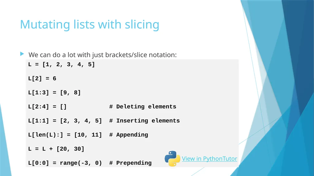 Mutability Immutability vs. Mutability Immutable - slide 13 of 21