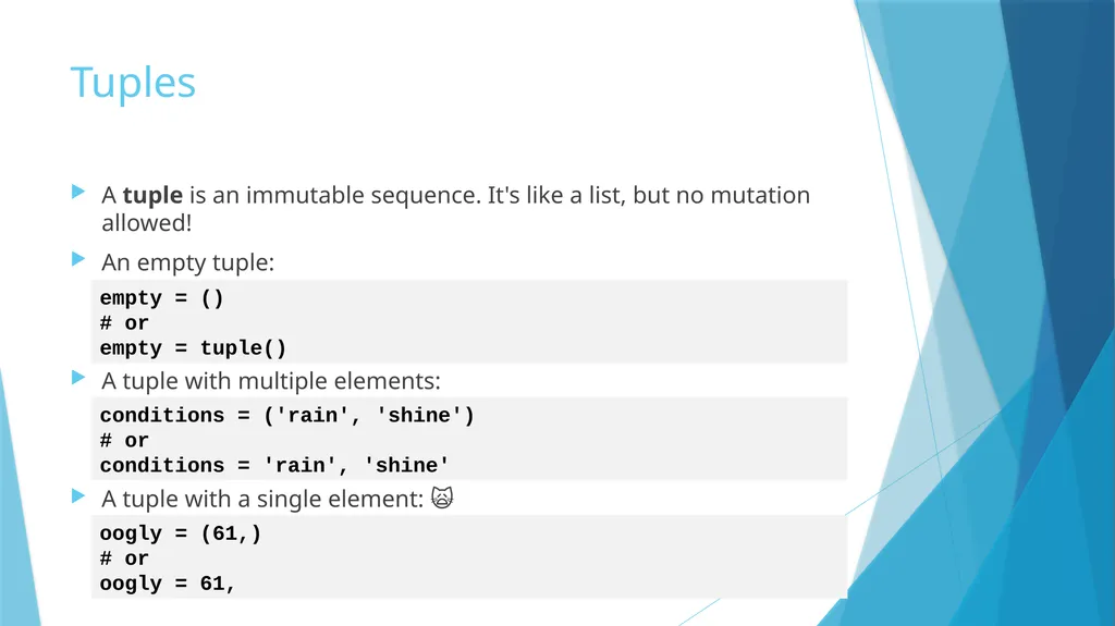 Mutability Immutability vs. Mutability Immutable - slide 5 of 21