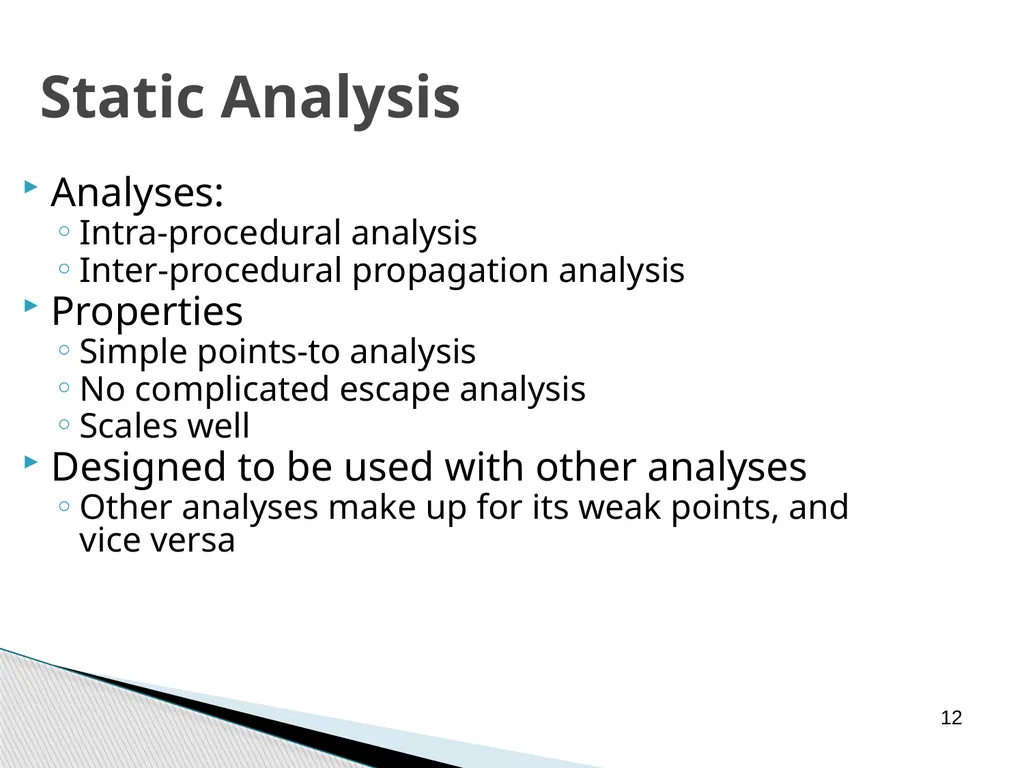Combined Static and Dynamic Mutability Analysis - slide 12 of 44