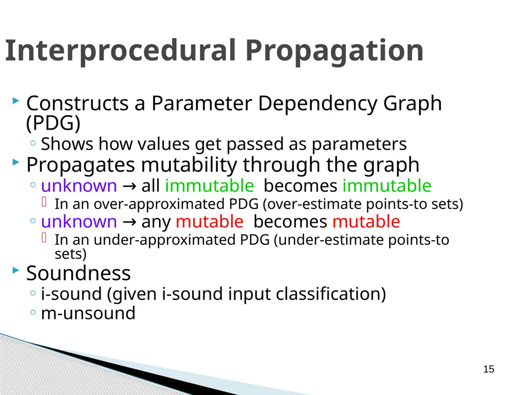 Combined Static and Dynamic Mutability Analysis - slide 15 of 44