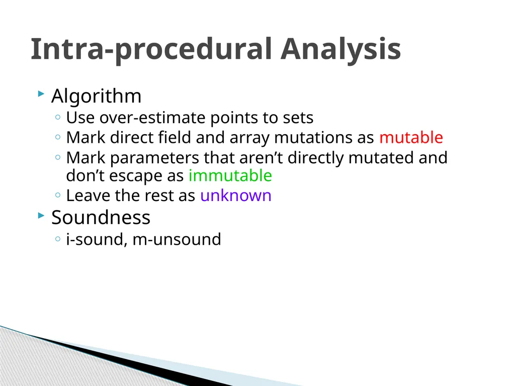 Combined Static and Dynamic Mutability Analysis - slide 14 of 44