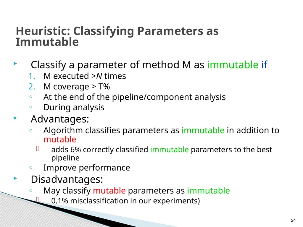 Combined Static and Dynamic Mutability Analysis - slide 24 of 44