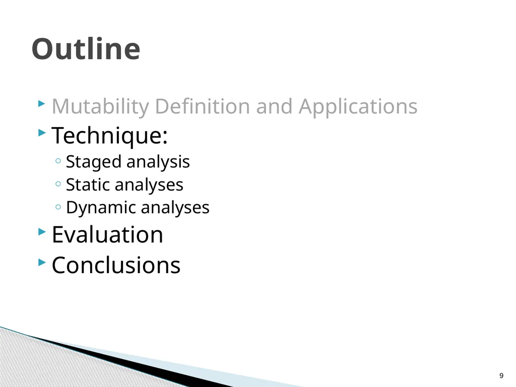 Combined Static and Dynamic Mutability Analysis - slide 9 of 44