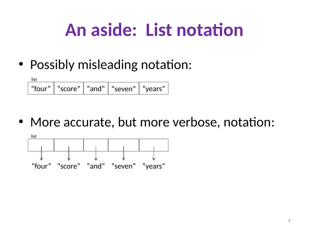 Sharing, mutability, and immutability Ruth - slide 4 of 18
