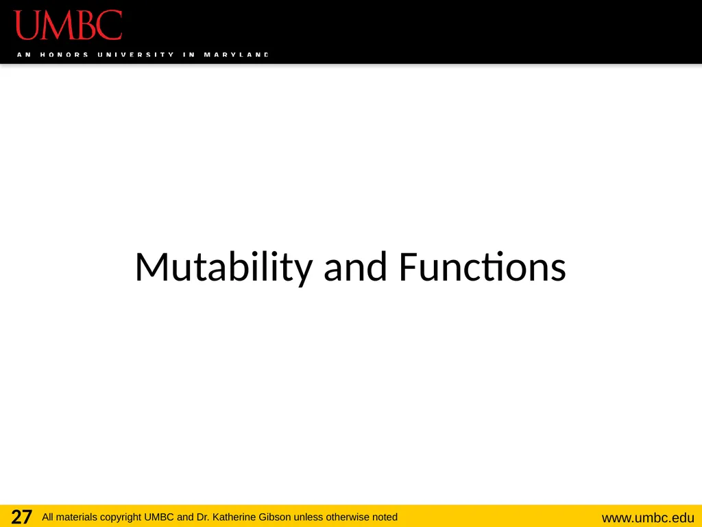 CMSC201 Computer Science I for Majors Lecture 12 – - slide 27 of 42