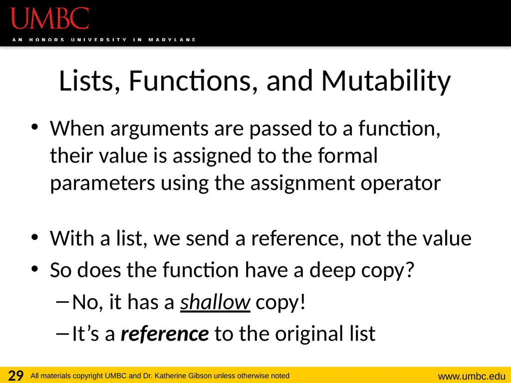 CMSC201 Computer Science I for Majors Lecture 12 – - slide 29 of 42