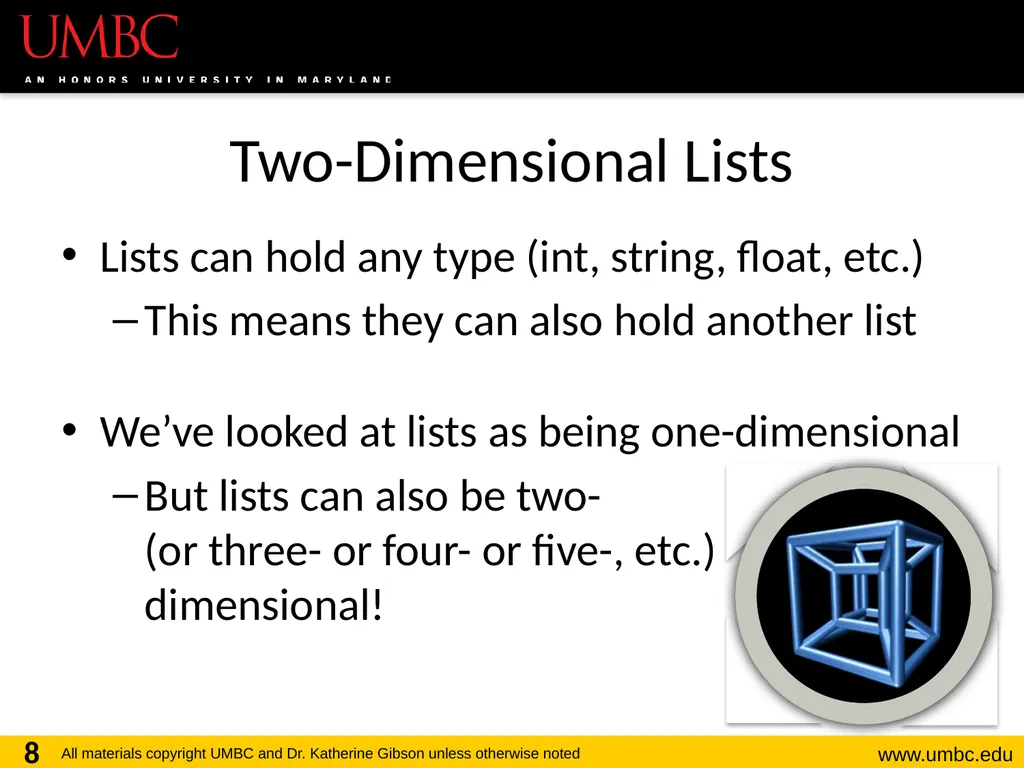 CMSC201 Computer Science I for Majors Lecture 12 – - slide 8 of 42