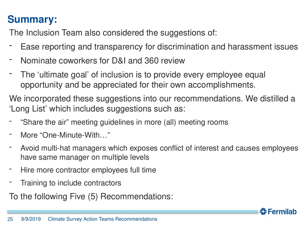 Senior Management Meeting 9 September 2019 2019 - slide 25 of 34
