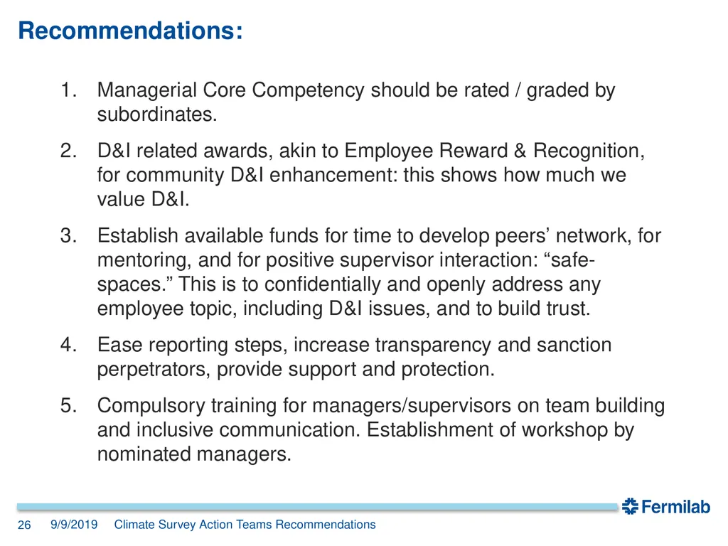 Senior Management Meeting 9 September 2019 2019 - slide 26 of 34