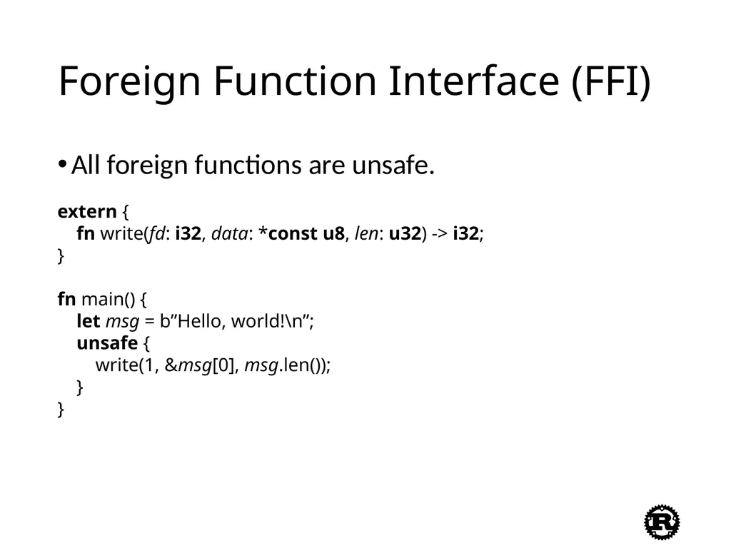 An Introduction to Rust Programming Language - slide 27 of 53