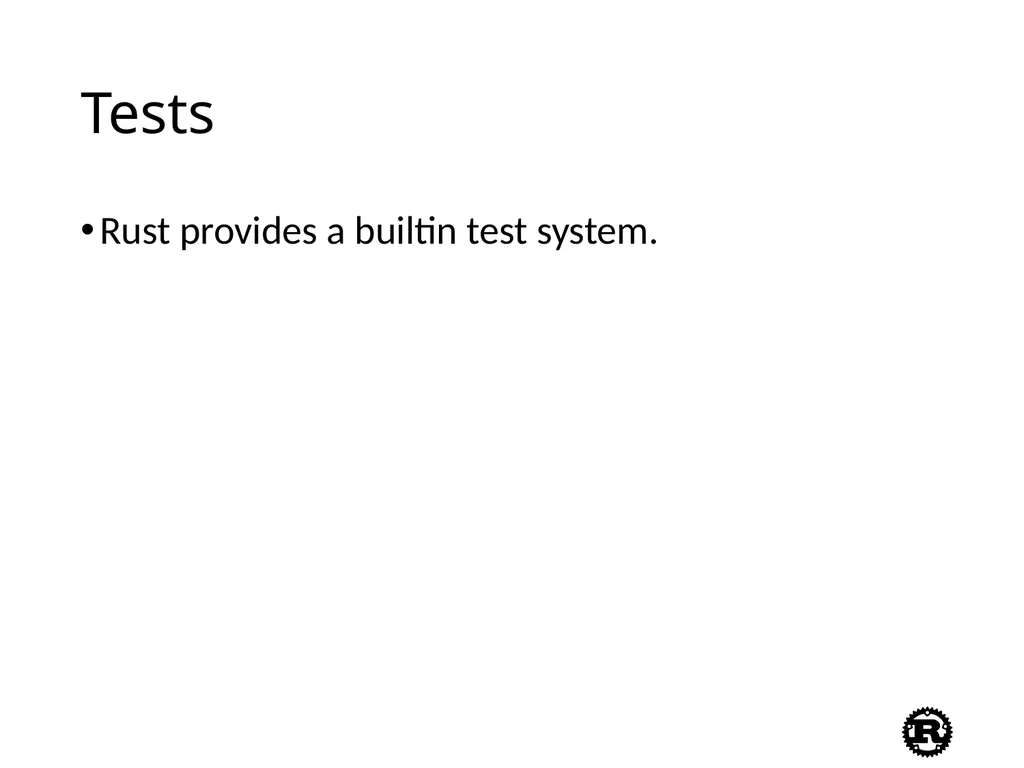 An Introduction to Rust Programming Language - slide 42 of 53