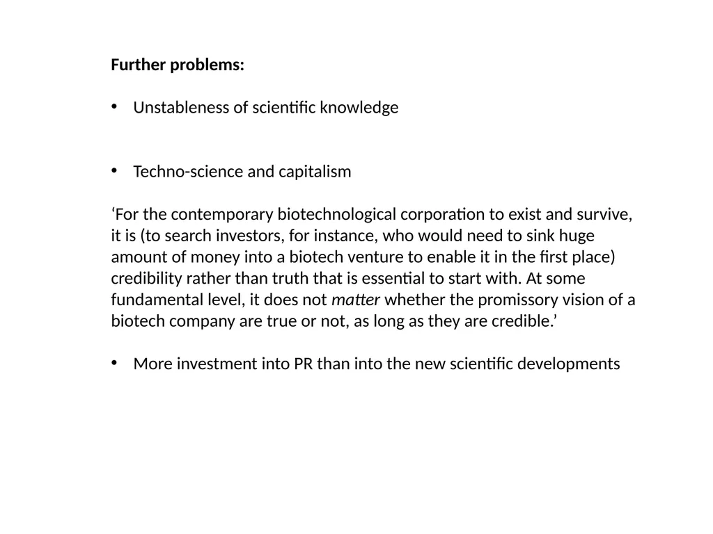 Lecture 10 Term 2 A New Bio-Turn? A society in - slide 23 of 25