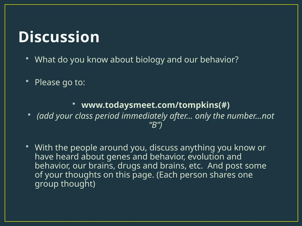 Biological Psychology The NATURE in the Nature vs. - slide 3 of 21