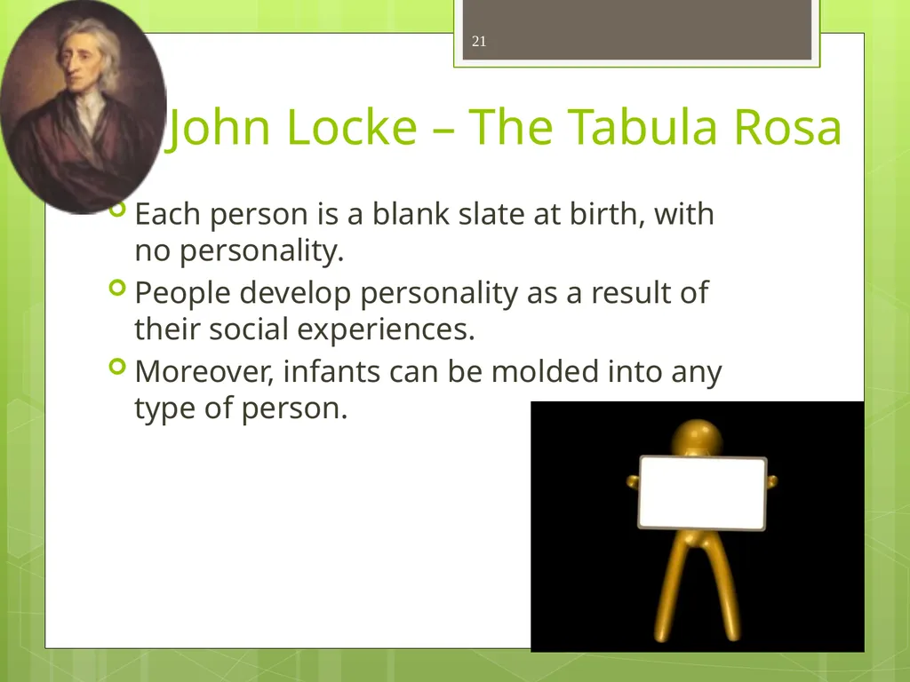 CHAPTER 5 Socializing the Individual Section 1: - slide 21 of 38