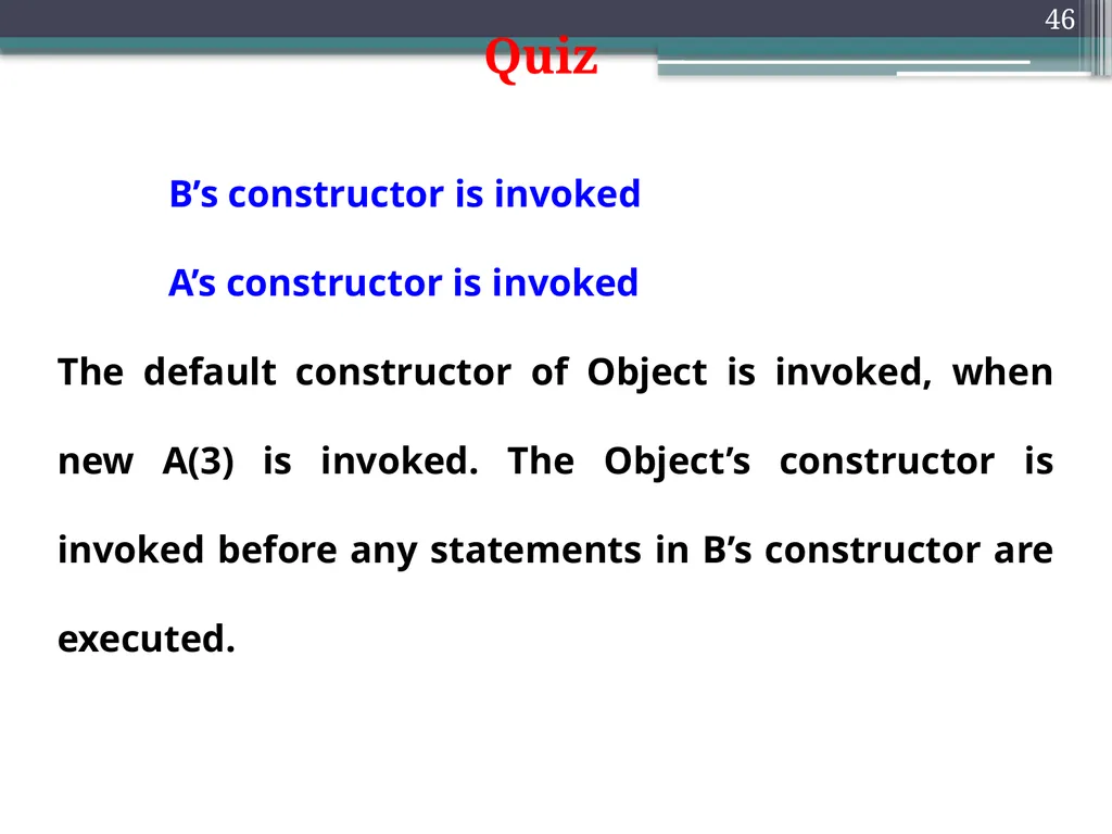 1 Object Oriented programming Instructors: Dr. - slide 46 of 50