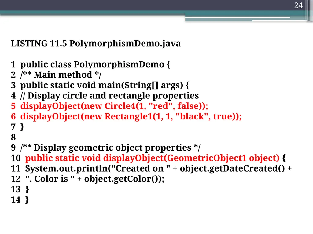 1 Object Oriented programming Instructors: Dr. - slide 24 of 50