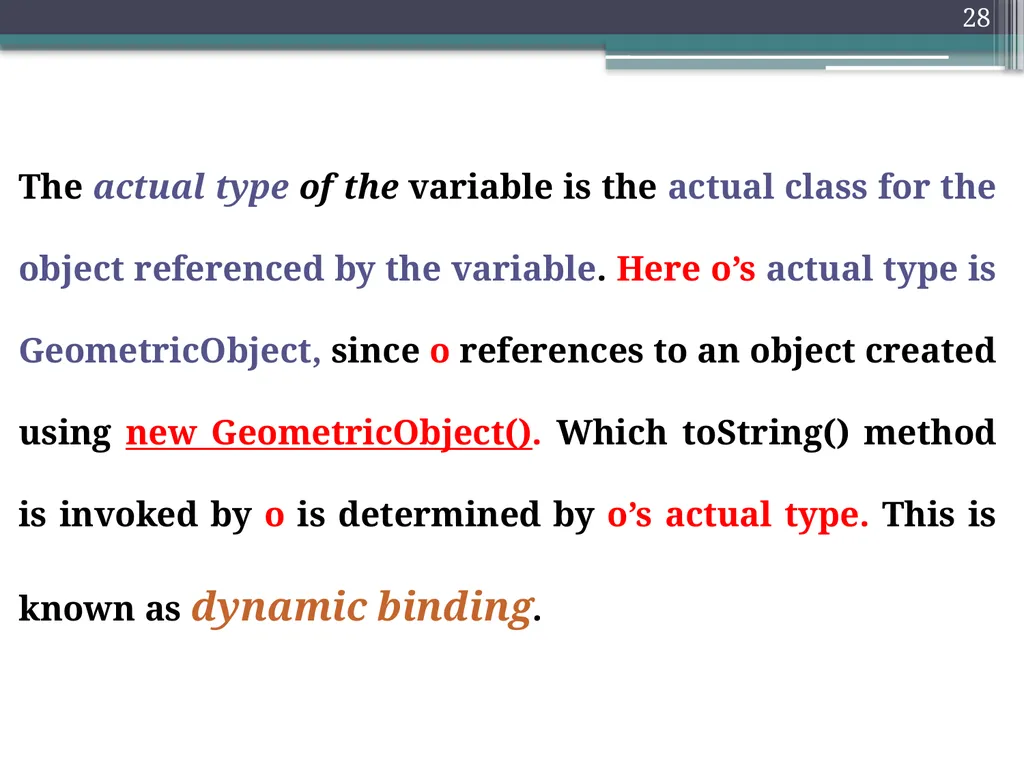 1 Object Oriented programming Instructors: Dr. - slide 28 of 50