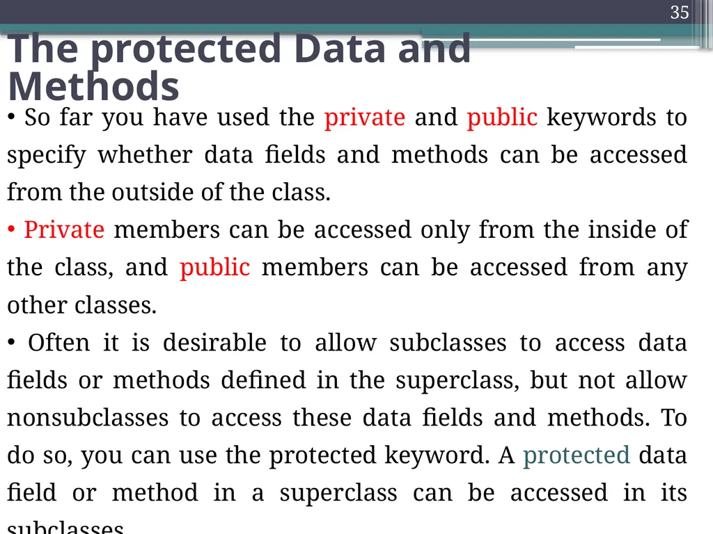 1 Object Oriented programming Instructors: Dr. - slide 35 of 50