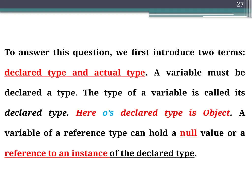 1 Object Oriented programming Instructors: Dr. - slide 27 of 50