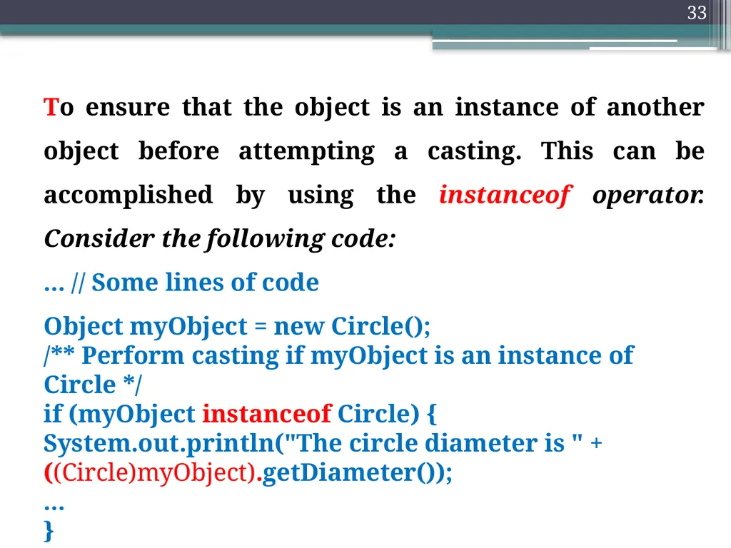 1 Object Oriented programming Instructors: Dr. - slide 33 of 50