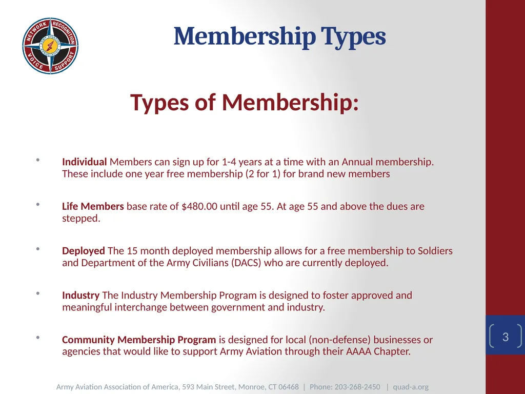 AAAA Membership Quick Start Summary 1 Basics of - slide 3 of 6