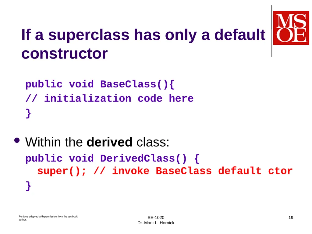 SE-1020 Dr. Mark L. Hornick 1 Composition, - slide 19 of 24