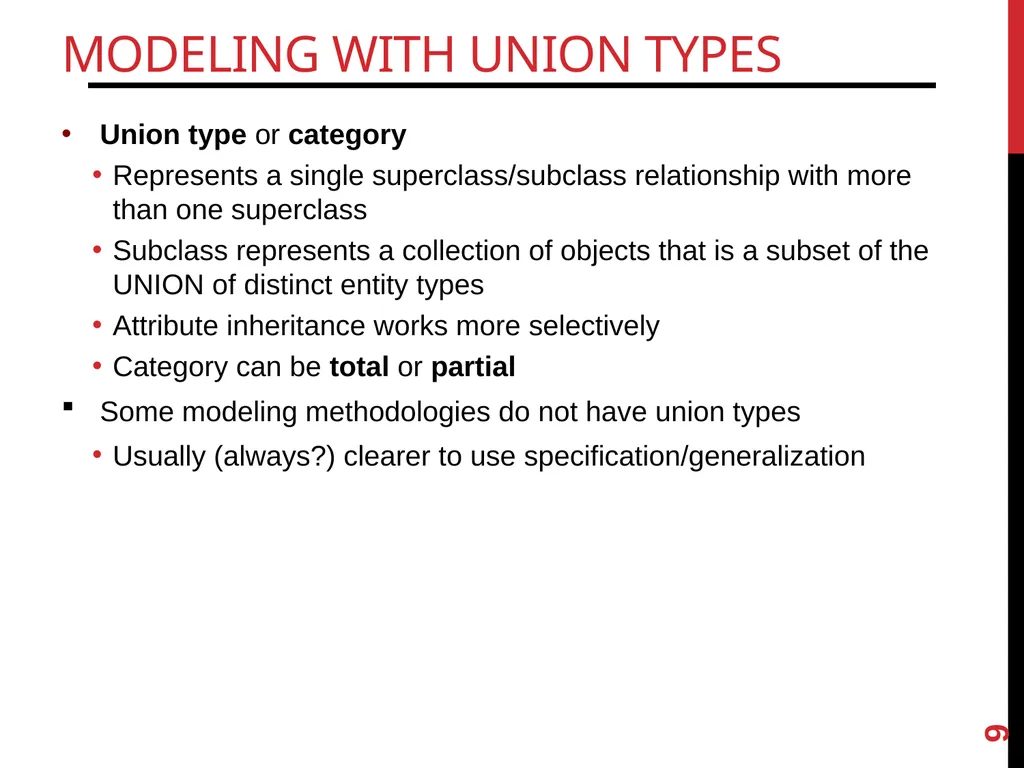 The Enhanced ER (EER) Model Chapter 8 (6/E) - slide 9 of 14