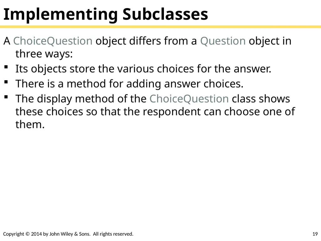 Chapter Goals To learn about inheritance To - slide 19 of 78