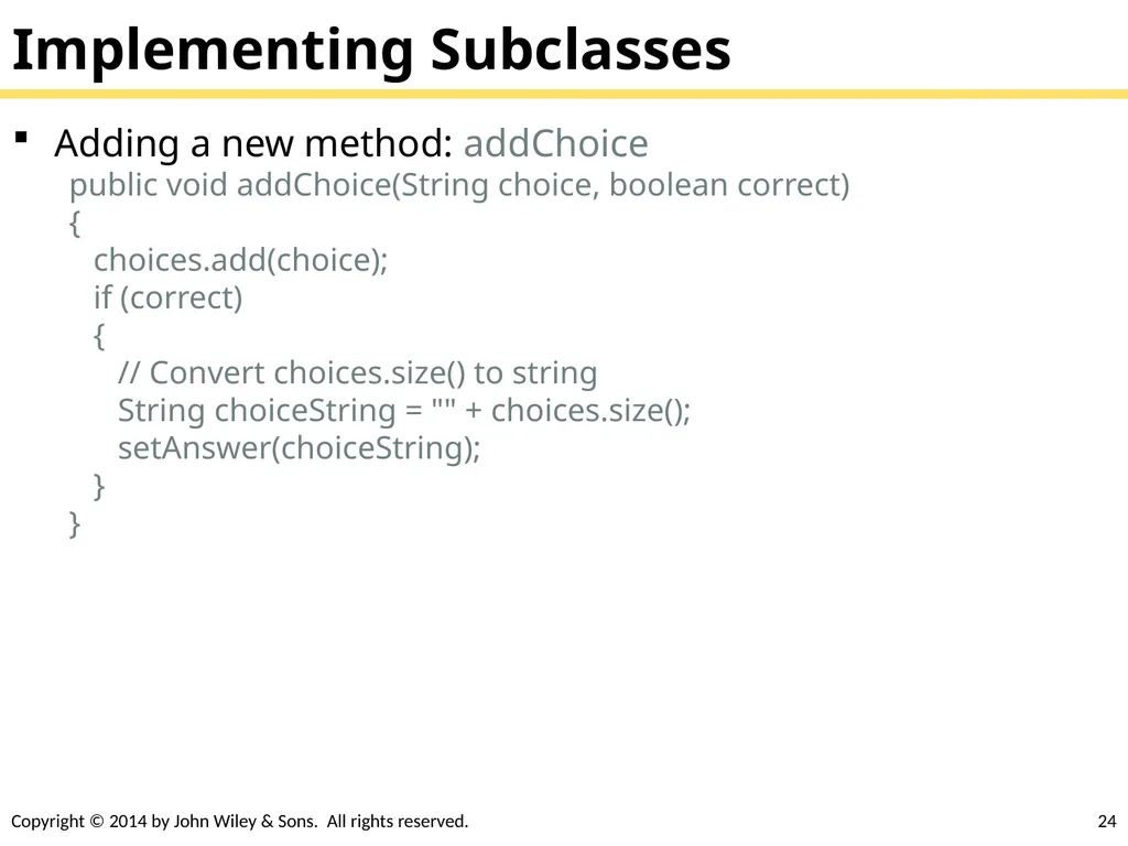 Chapter Goals To learn about inheritance To - slide 24 of 78