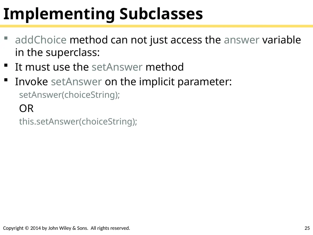 Chapter Goals To learn about inheritance To - slide 25 of 78