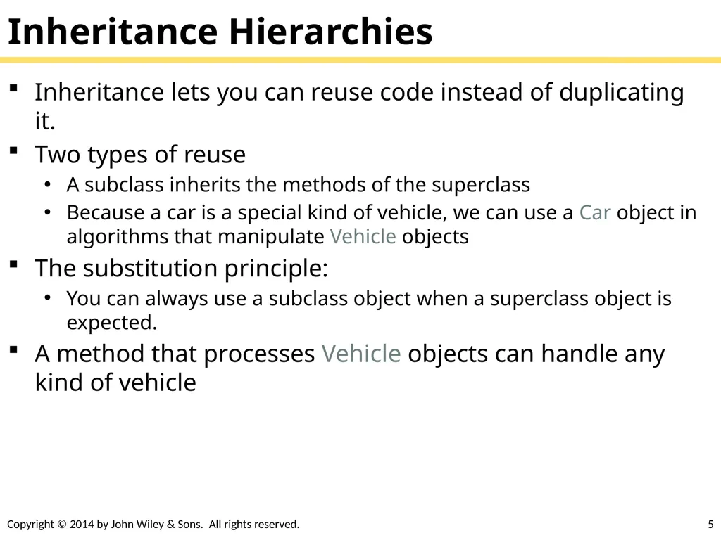 Chapter Goals To learn about inheritance To - slide 5 of 78
