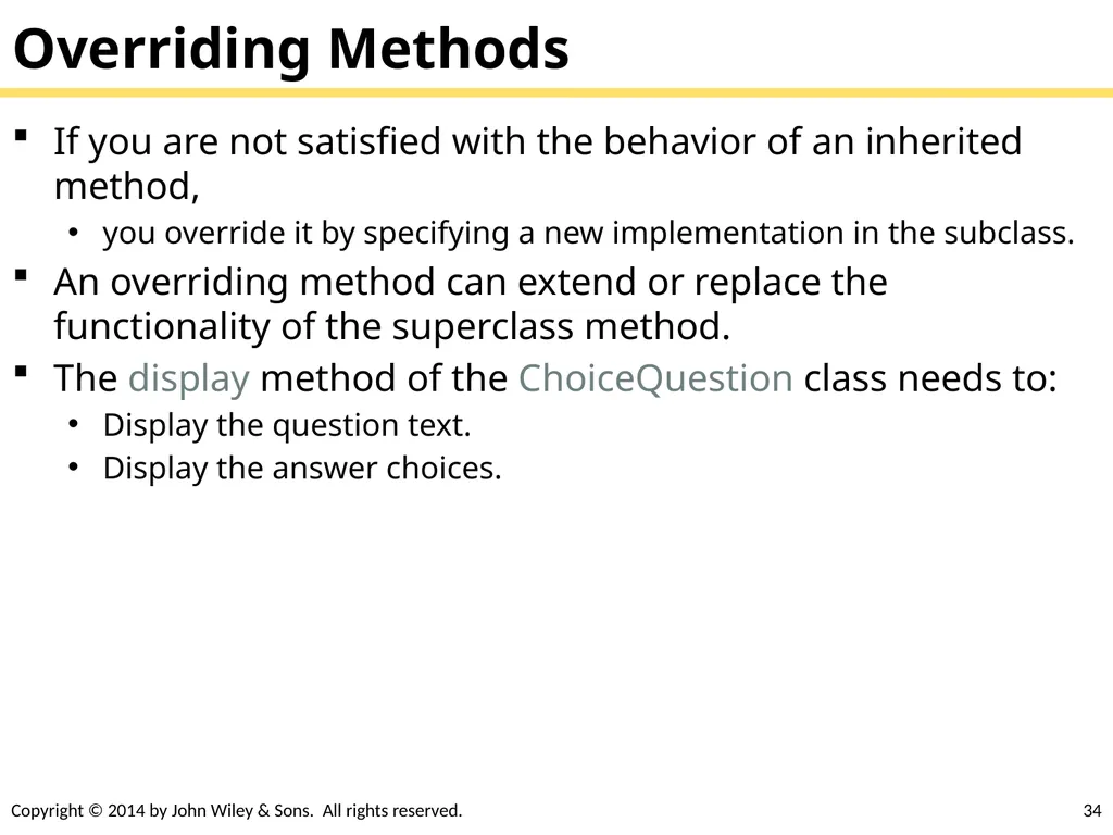 Chapter Goals To learn about inheritance To - slide 34 of 78