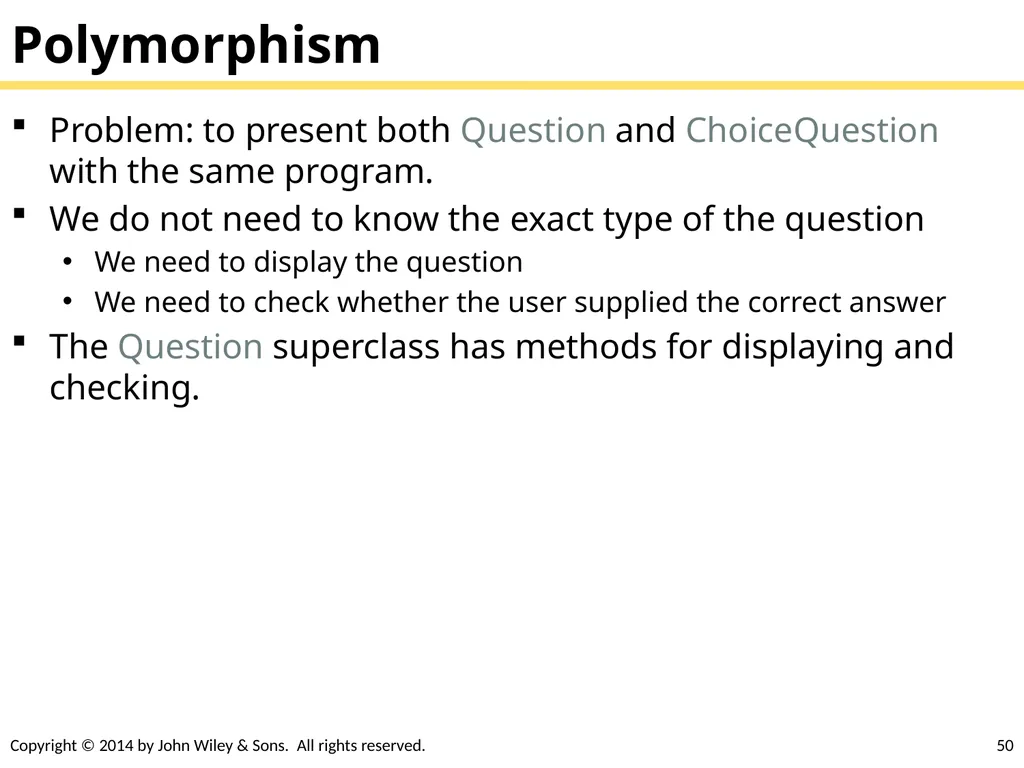 Chapter Goals To learn about inheritance To - slide 50 of 78
