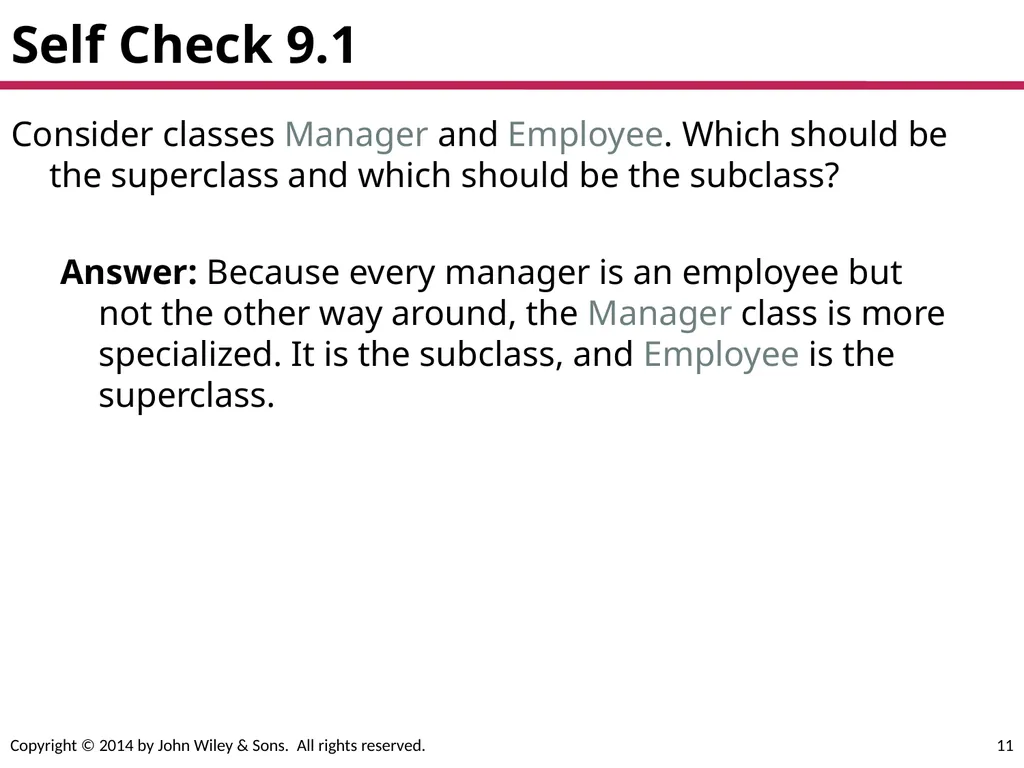 Chapter Goals To learn about inheritance To - slide 11 of 78