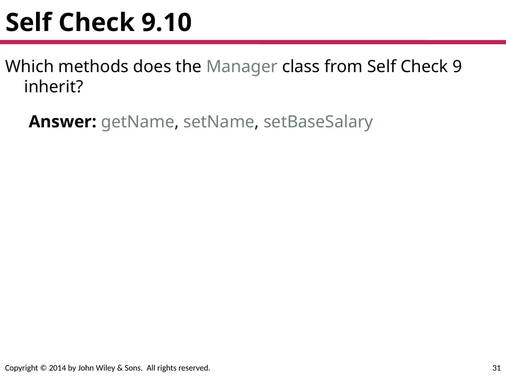 Chapter Goals To learn about inheritance To - slide 31 of 78