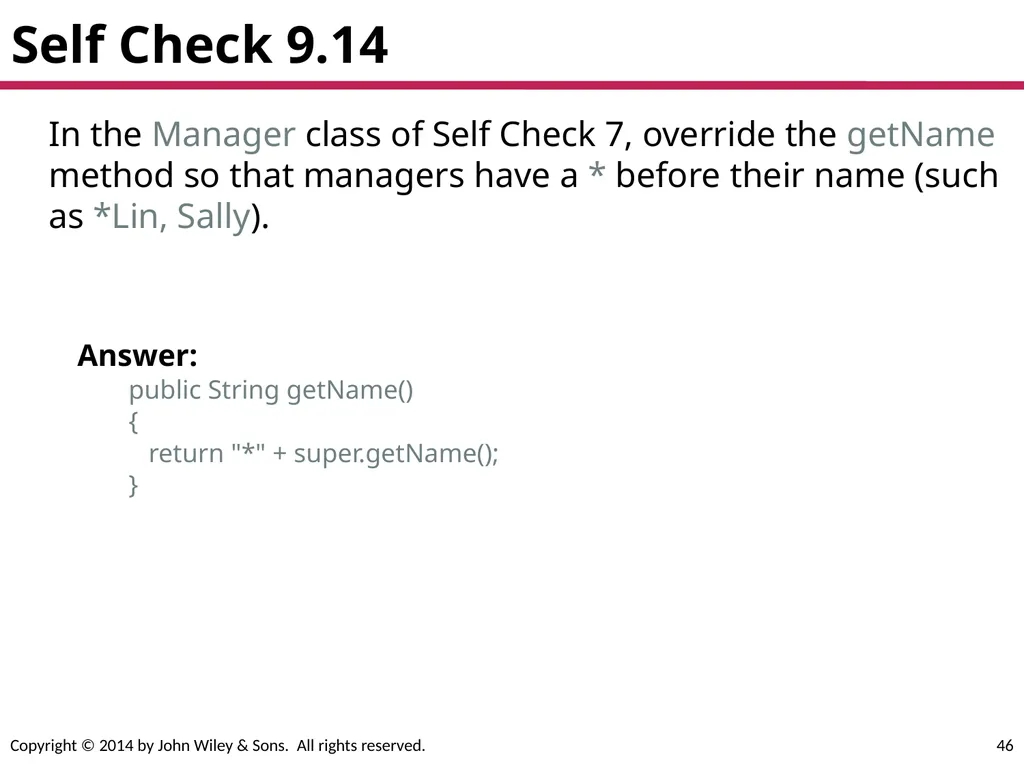 Chapter Goals To learn about inheritance To - slide 46 of 78