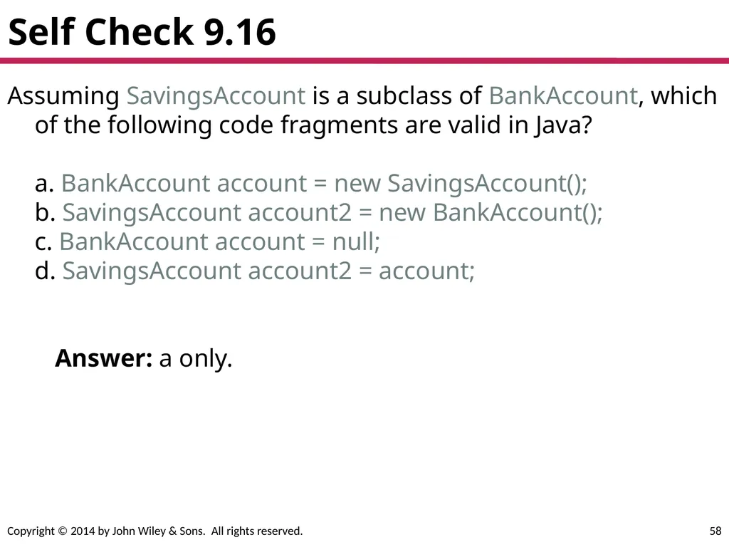 Chapter Goals To learn about inheritance To - slide 58 of 78