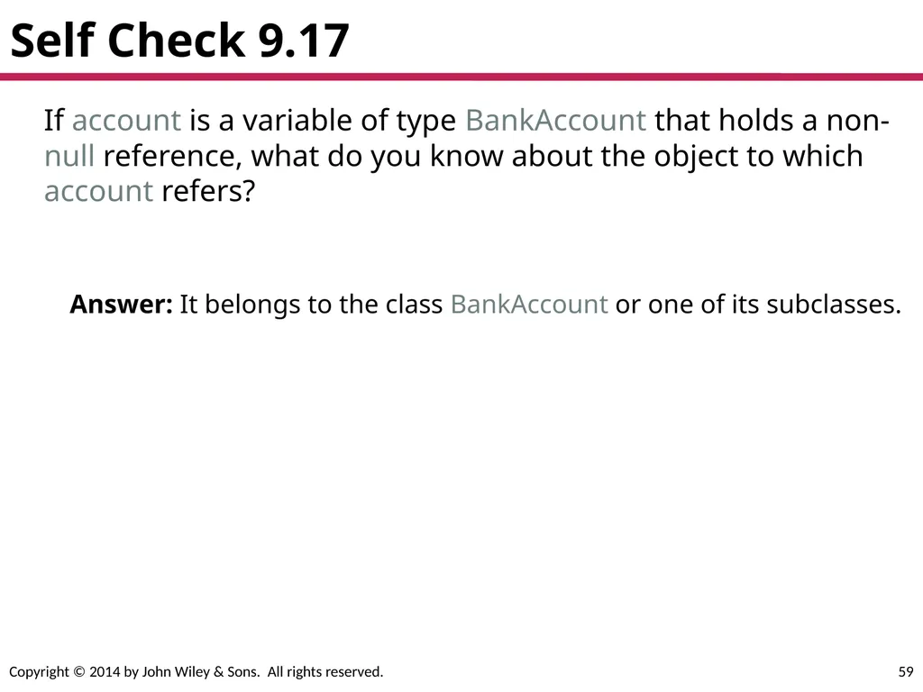Chapter Goals To learn about inheritance To - slide 59 of 78