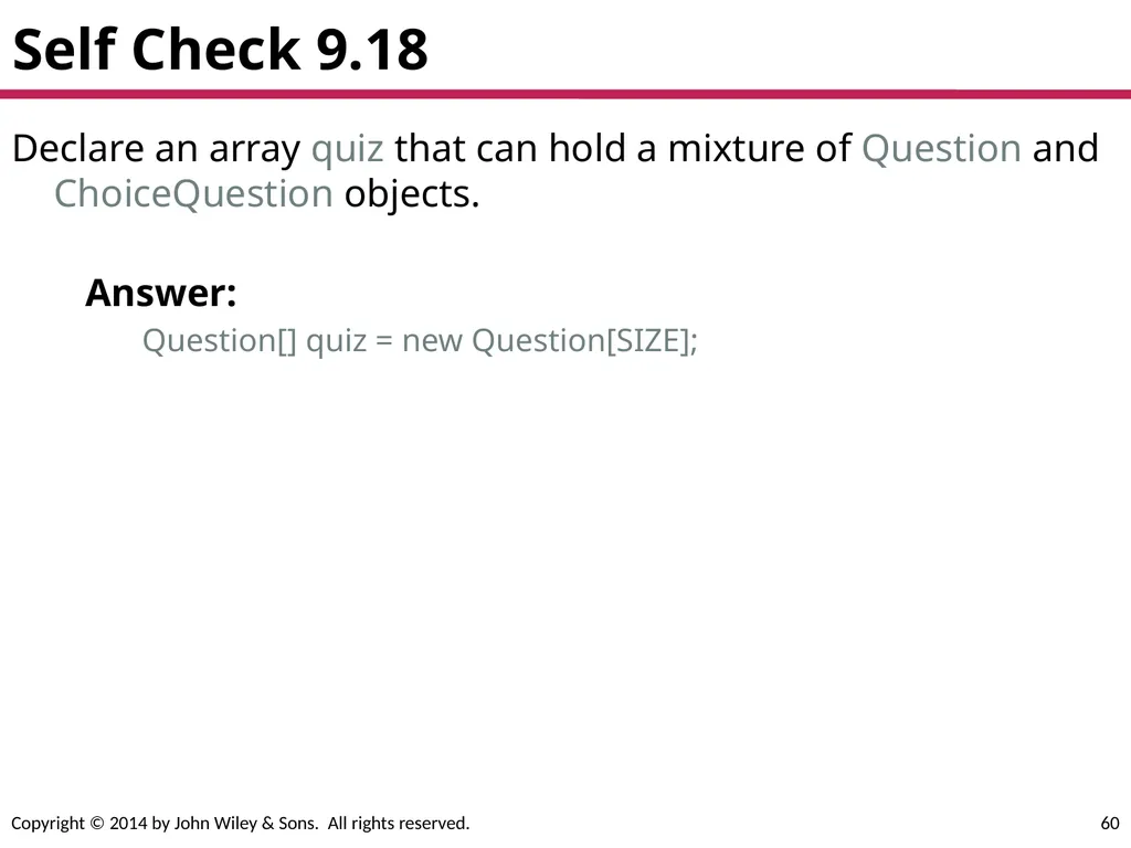 Chapter Goals To learn about inheritance To - slide 60 of 78